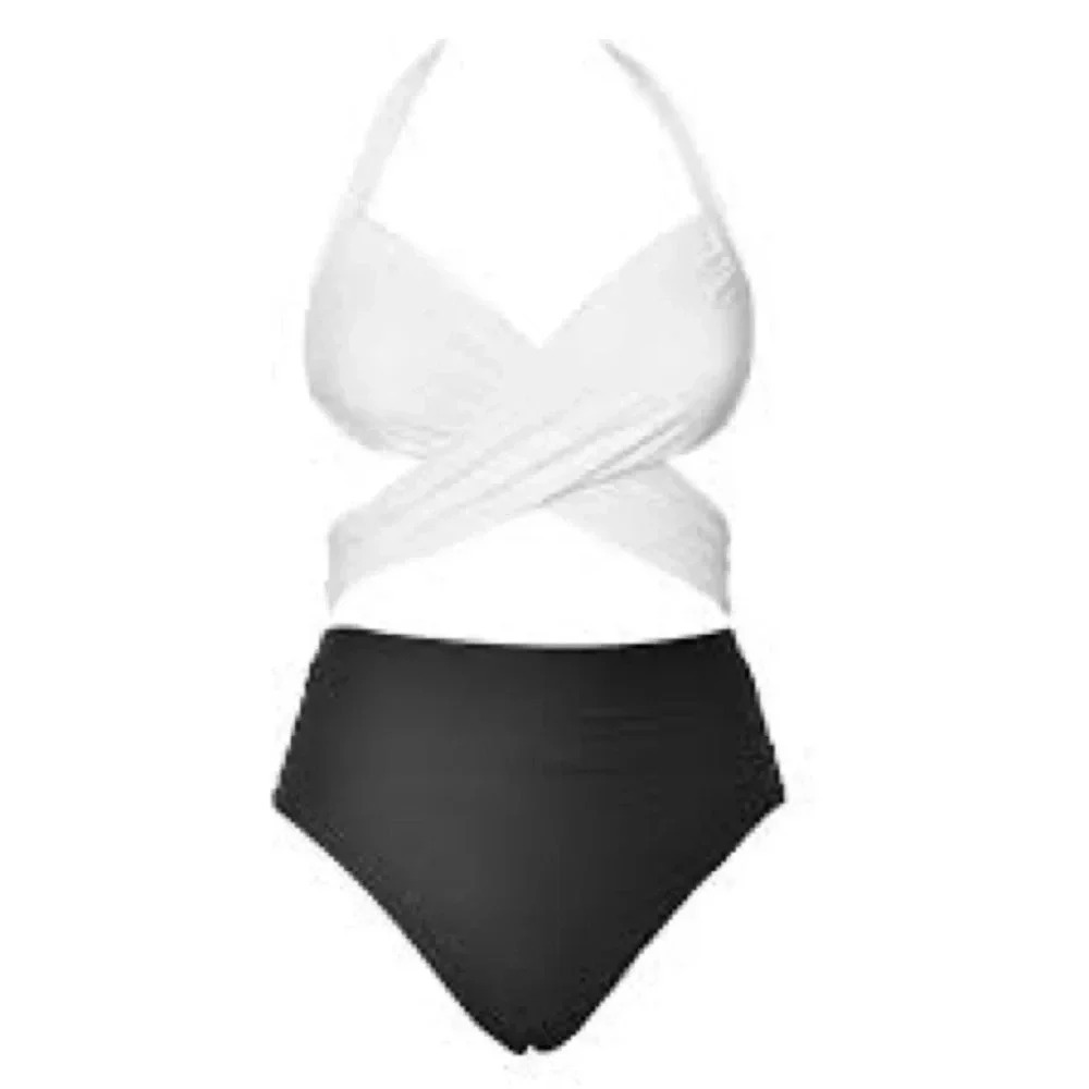 CUPSHE SUPER LOVE OREOS CROSS ONE-PIECE - Picture 2 of 4